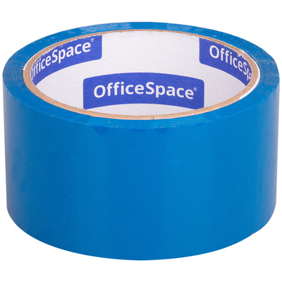 Клейкая лента упаковочная OfficeSpace, 48мм*40м, 45мкм, синяя, ШК Скотч