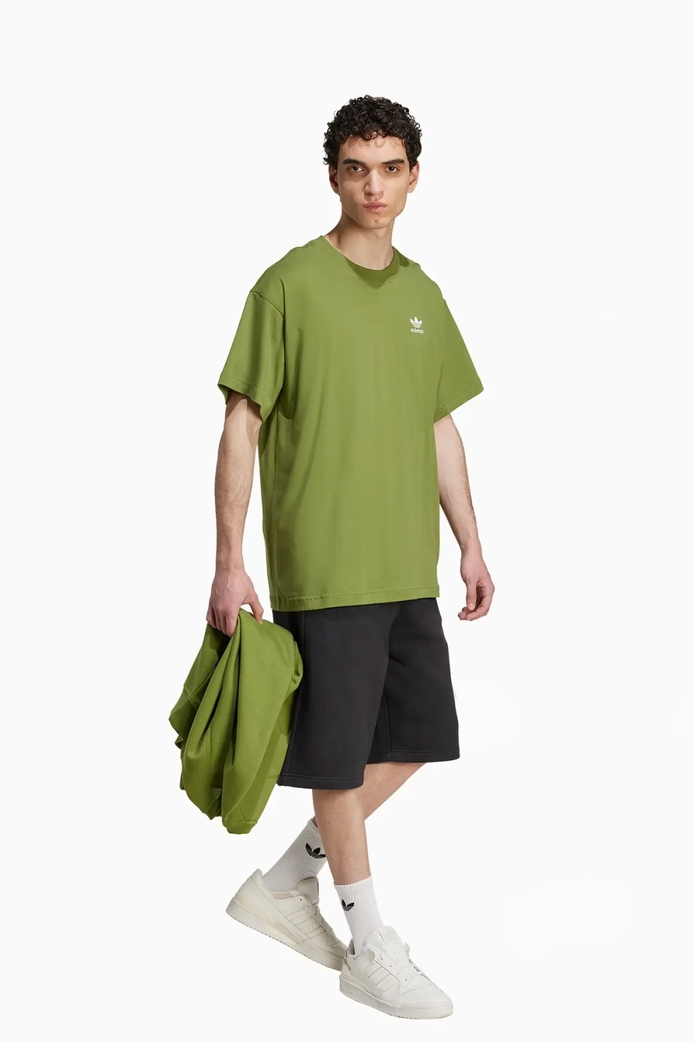 Футболка adidas Trefoil Essentials Oversized - зеленый