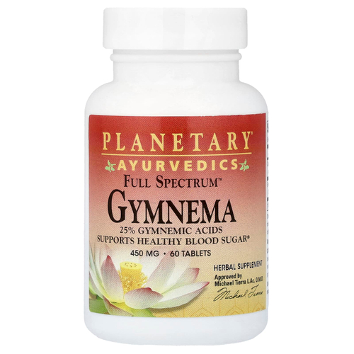 Planetary Herbals, Full Spectrum™, джимнема, 450 мг, 60 таблеток