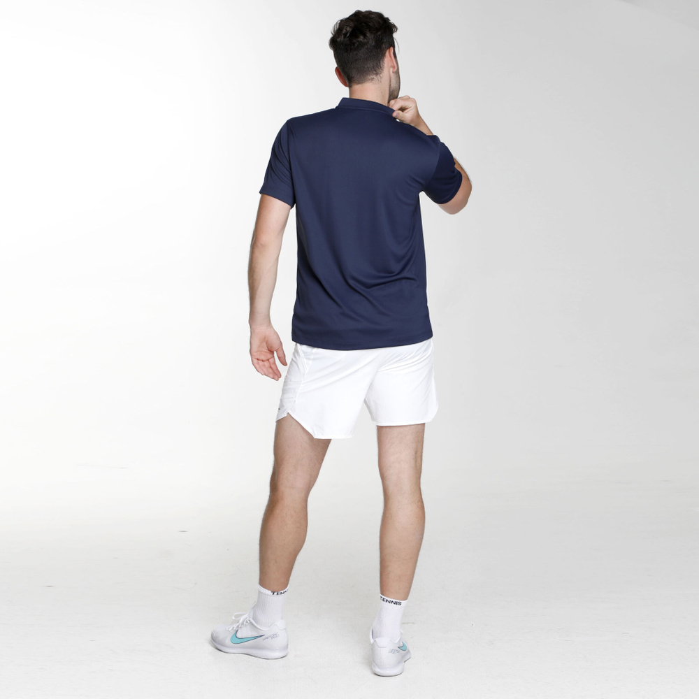 Мужское теннисное поло Nike Dri-Fit Blade Solid Polo Men - Dark Blue