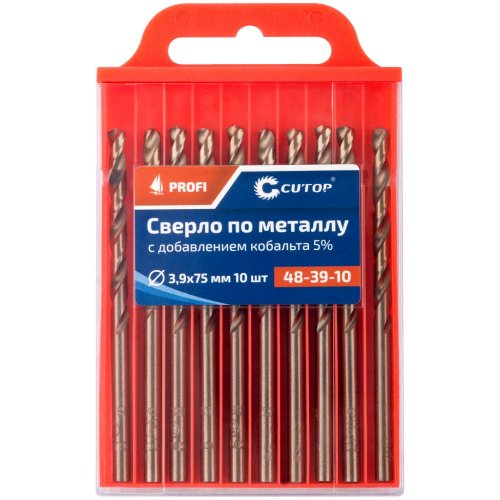 Сверло Cutop Profi 3,9*75 по металлу 10 шт   48-39-10