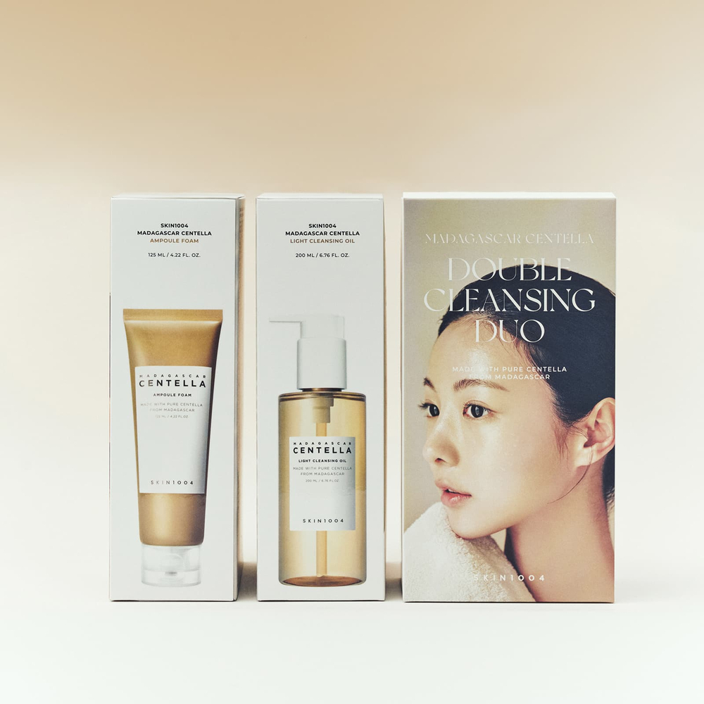 SKIN1004, Madagascar Centella, двойное очищающее средство, набор из 2 предметов