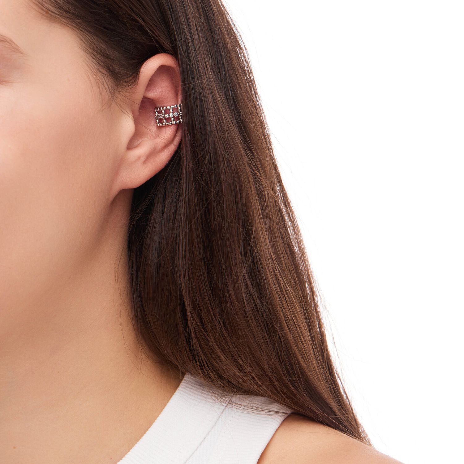 Кафф Globular Crystal Cuff - Silver