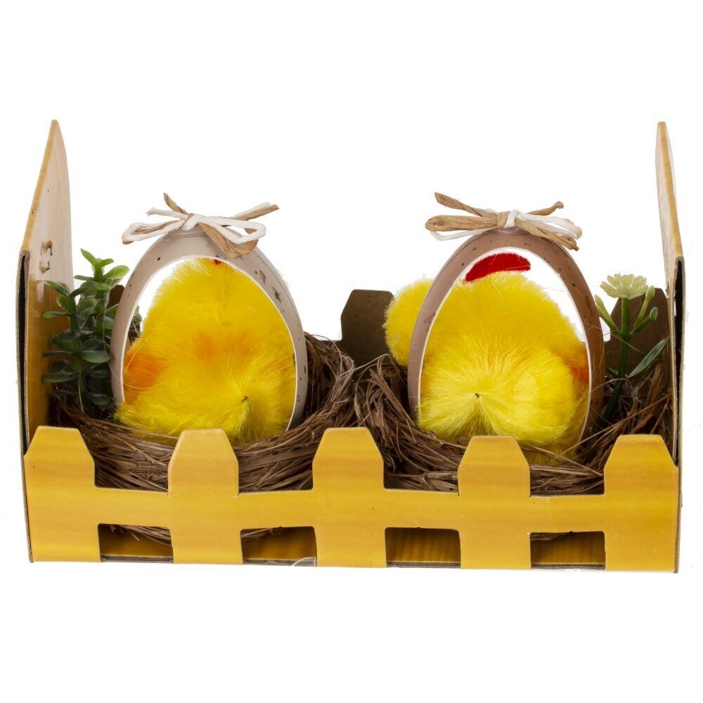 GAEM Набор из 2-х изделий декоративных "Гнездо пасхальное" (5,5*5), L11 W6 H6 см