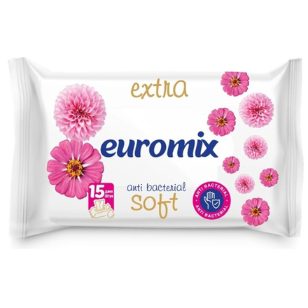Влажные салфетки Euromiх 15 штук