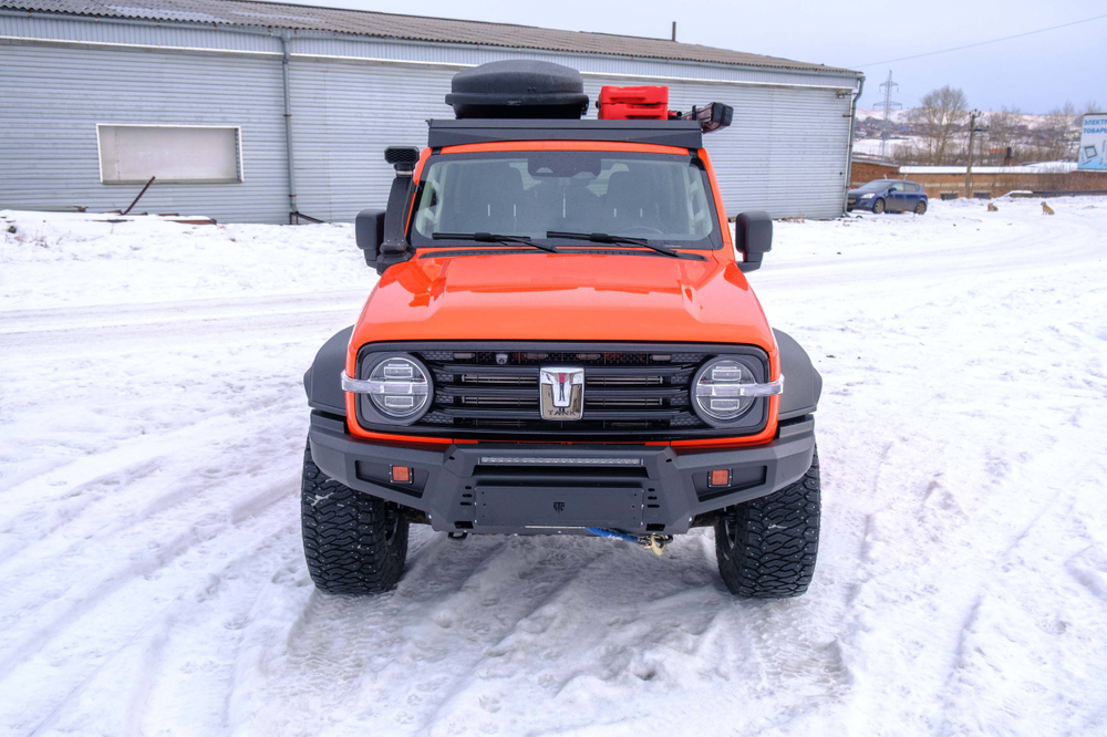 Tank300 Бампер силовой передний STC с противотуманными фарами и балкой дальнего света