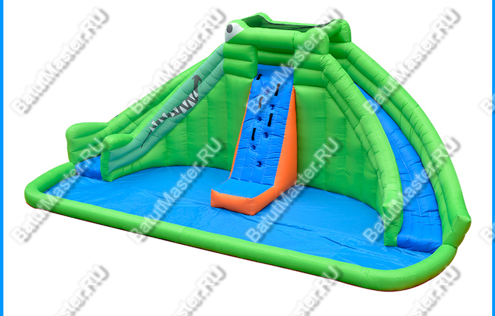 Батут для дачи "В гостях у крокодильчика" 6,9*4*2,8 м