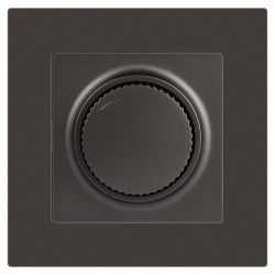 Светорегулятор Intro Accent 6-401-07 поворотный, 600Вт 230В, IP20, СУ, графит | Intro