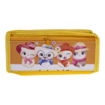 Пенал мягкий 2 отделения "Милые животные2" 3 цвета микс