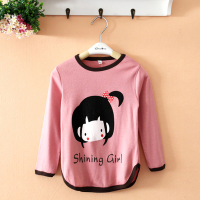 Лонгслив с контрастной окантовкой и принтами "девочка", "сова", "мышь"