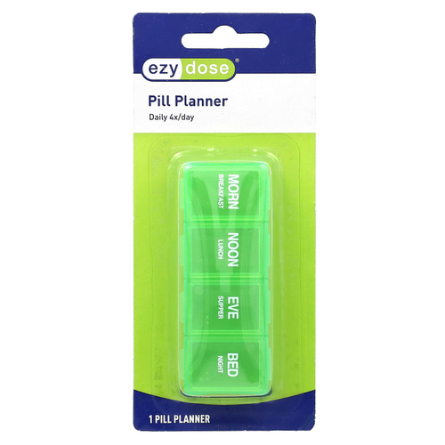Ezy Dose, ежедневный органайзер для таблеток, 4 раза в день, 1 шт.