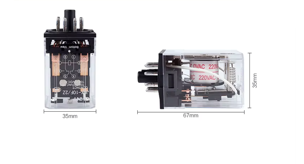 Промежуточное реле JQX-10F/2Z (JMK2P-I) для BSF/BSL (12V)