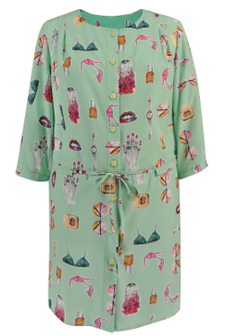 Туника 1590АП, салатовые губы #176СГ201590АП