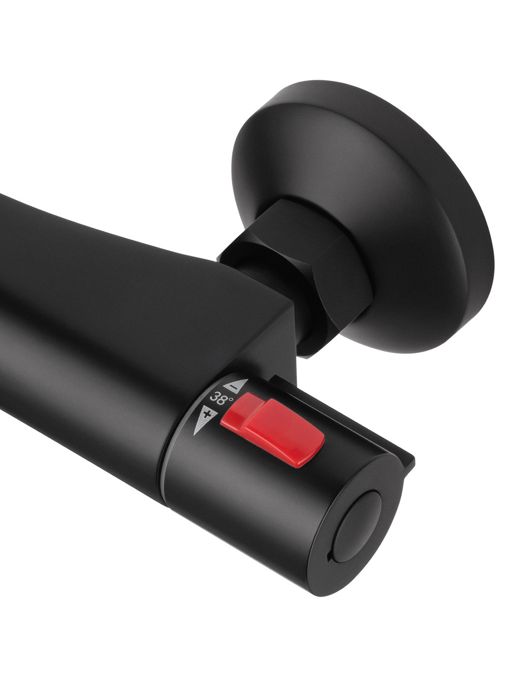 Смеситель для душа с термостатом WONZON & WOGHAND INN 5, Черный матовый (WW-B2005-A-MB)