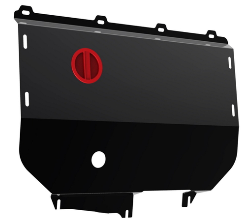 Защита картера и КПП АвтоБроня для Fiat Ducato II рестайлинг (V - 2.3D) 2002-2011, сталь 1.8 мм, с крепежом, 111.01708.1