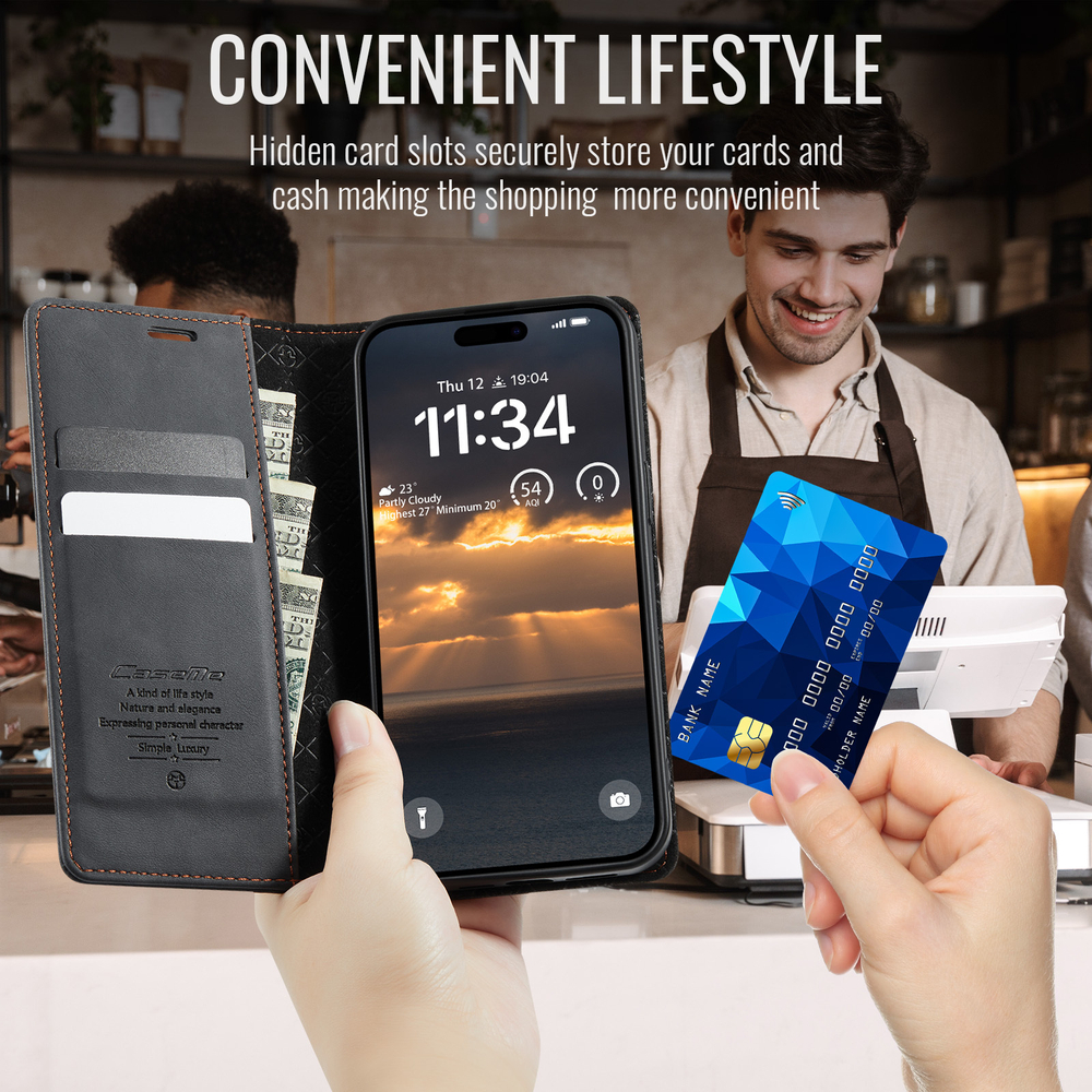 Чехол-книжка CaseMe RFiD iPhone 14 Pro Max