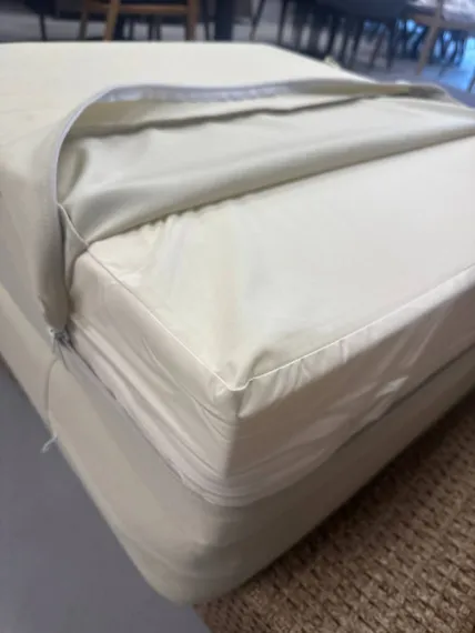 Шезлонг с матрасом Mantera, коричневый, светло-бежевый