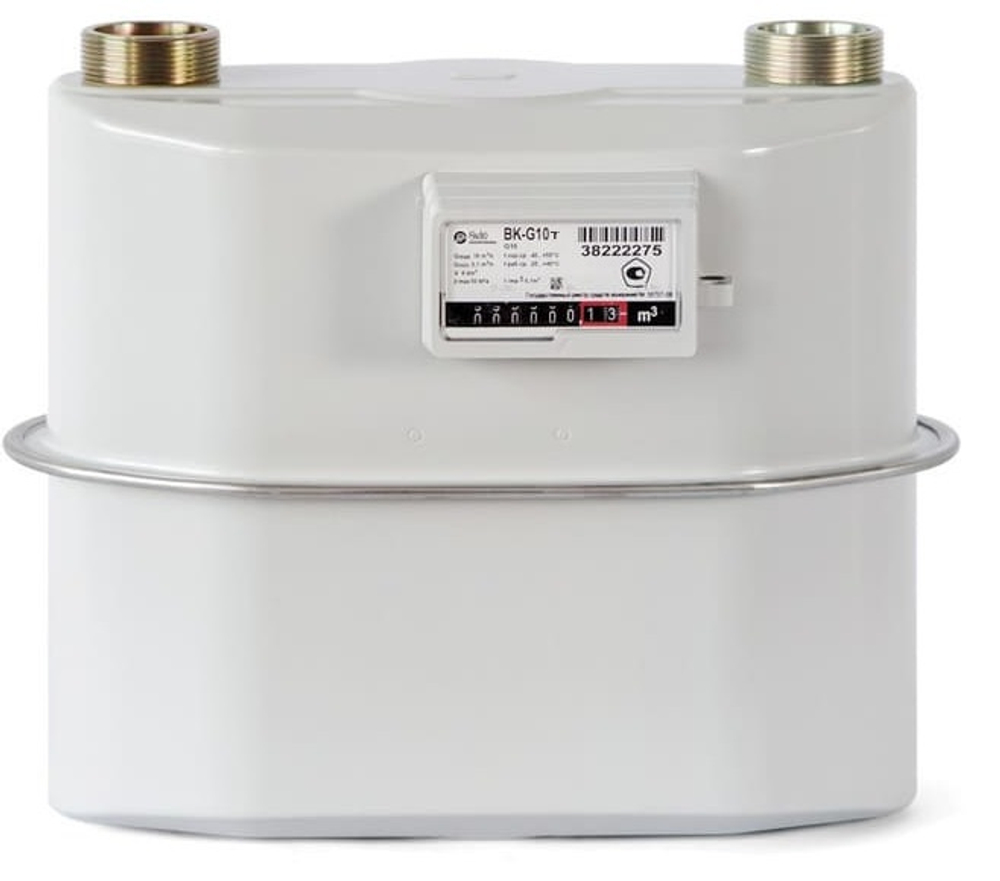 Счетчик газа РАСКО Газэлектроника BK-G 10Т 1 3/4" (250 мм) (К) левый с термокорректором