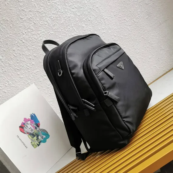 Рюкзак Prada Re-nylon из сафьяновой кожи
