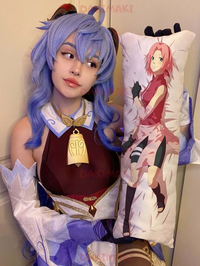 Мини дакимакура Сакура Харуно из Наруто арт. M0559, 60х20 см