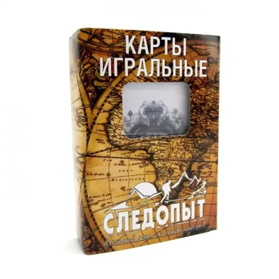 Карты игральные пластиковые Следопыт 54шт