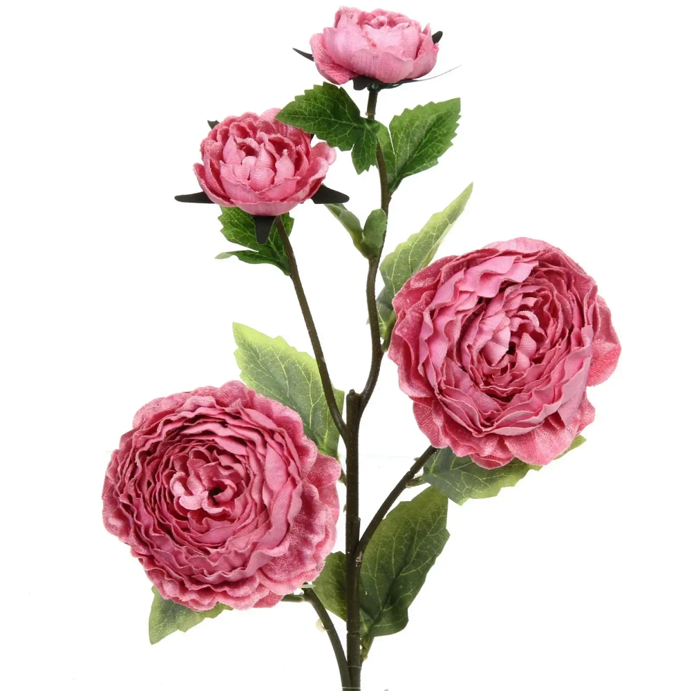 Искусственные цветы «FLOWERS MAGIC» 63см Пионы 4 цветка розовые