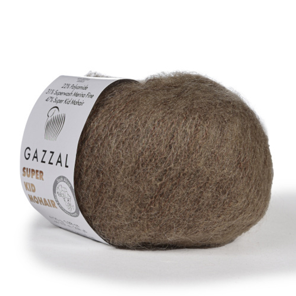 Пряжа Super Kid Mohair, 25г,237м, 47%супер кид мохер,31%мериносовая шерсть, 22% па (цена за 1шт)