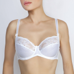 Бюстгальтер с мягкой чашкой с эффектом тиснения (Размер: 85C) (Цвет: черный)