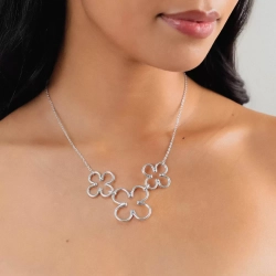 Колье ORI TAO, Clover, "символ удачи", OT24.2-15-31751 (серебристый)