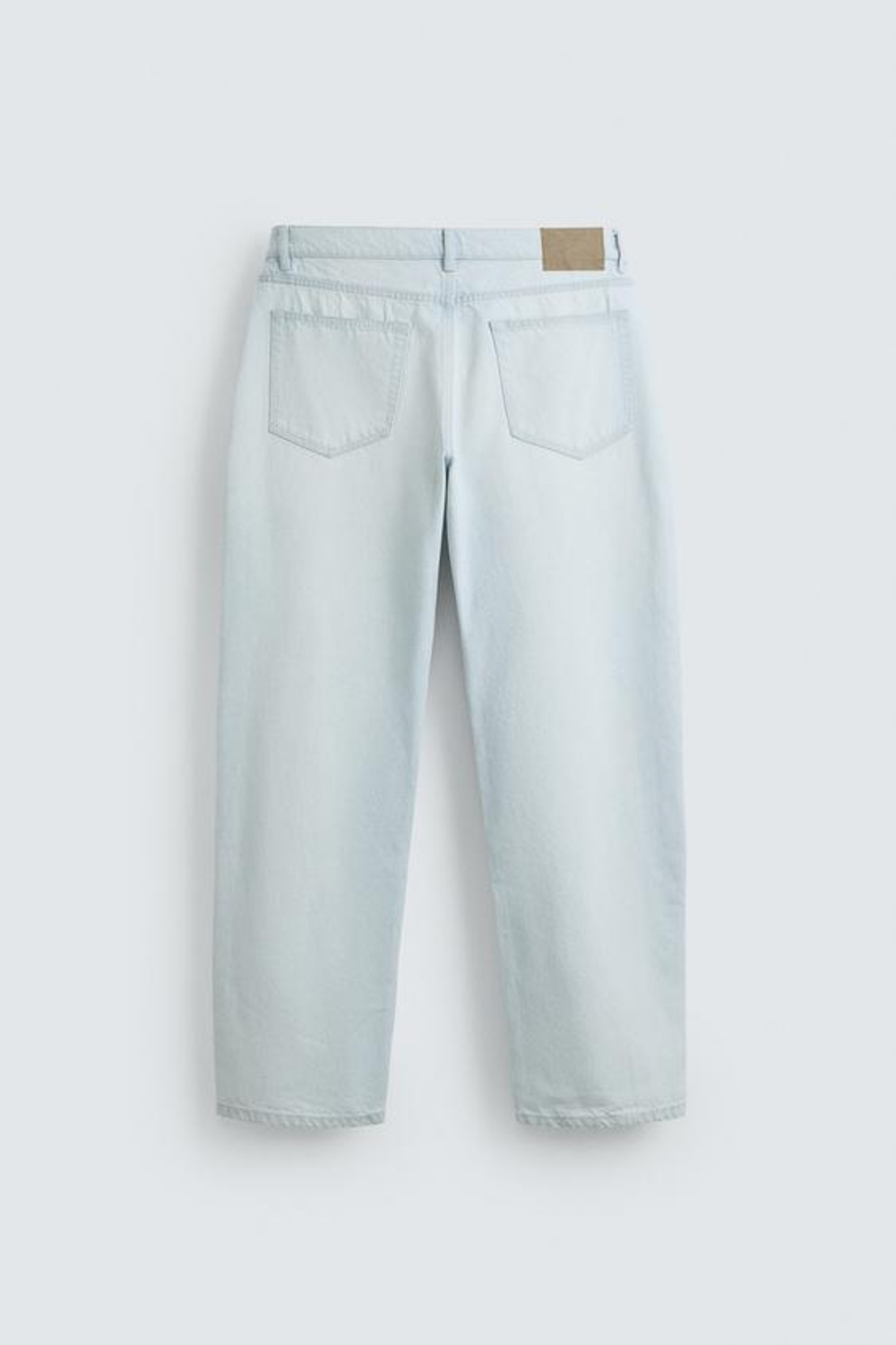 ZARA ДЖИНСЫ STRAIGHT FIT, НЕБЕСНО-ГОЛУБОЙ