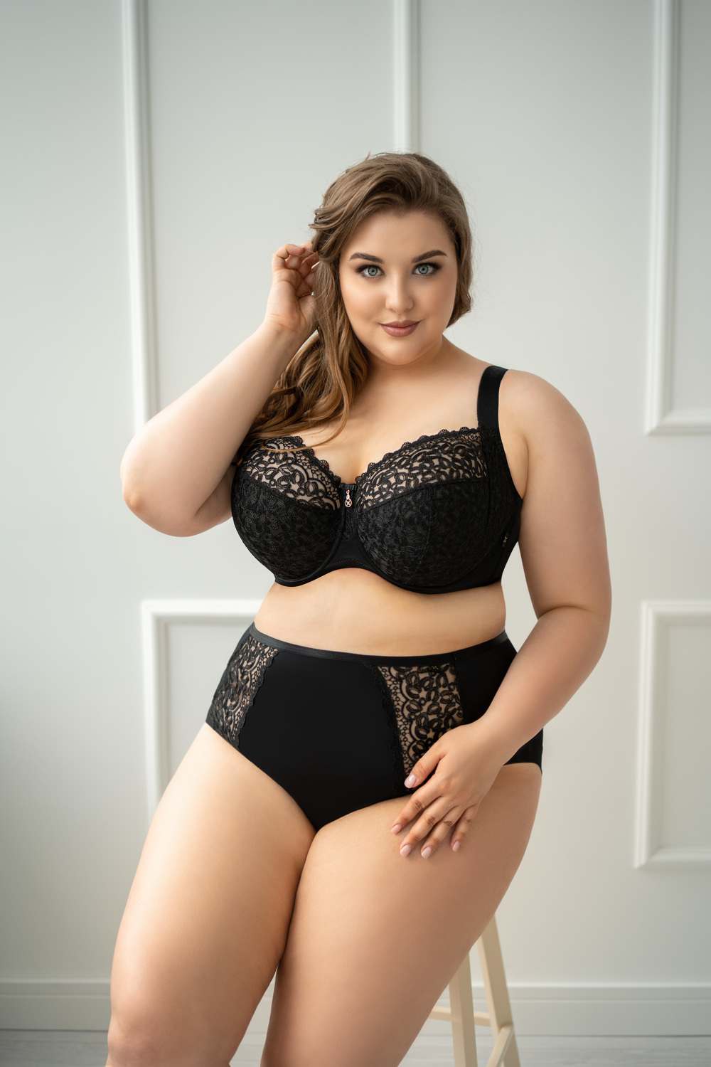 Трусы Kris Line Betty слипы Midi (черный)