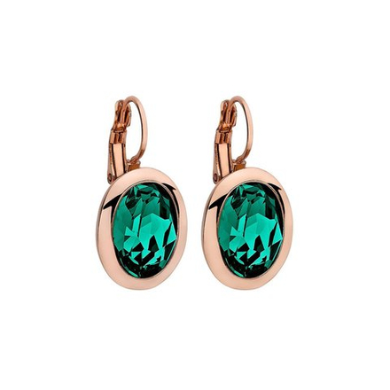 Серьги Qudo Tivola Emerald 303023 G/RG