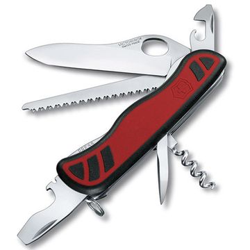 Нож перочинный VICTORINOX Forester, 111 мм, 10 функций, с фиксатором лезвия, красный с чёрным