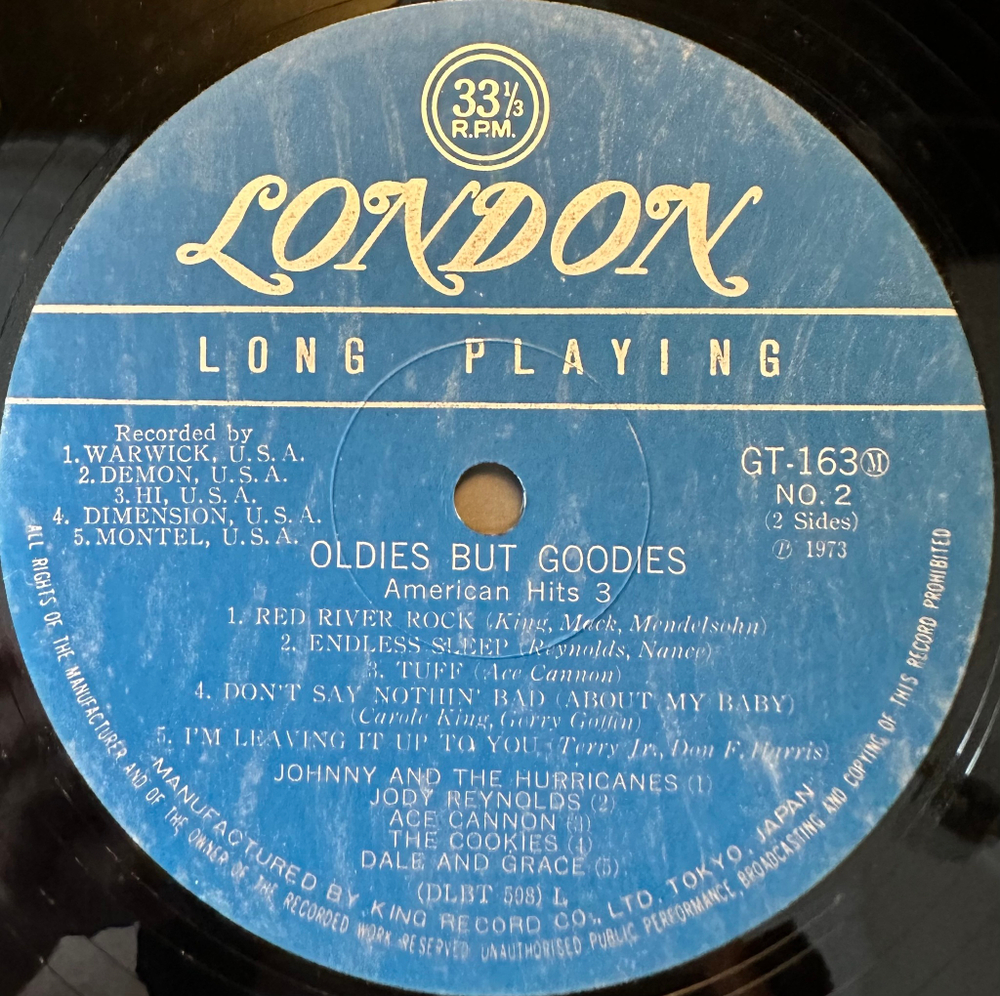Oldies But Goodies American Hits 3 (Япония 1973г.)