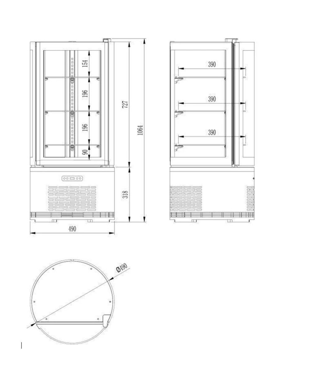 Витрина кондитерская Cooleq CW-100V
