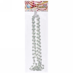 Бусы на ёлку 2м «Капельки», Перламутр