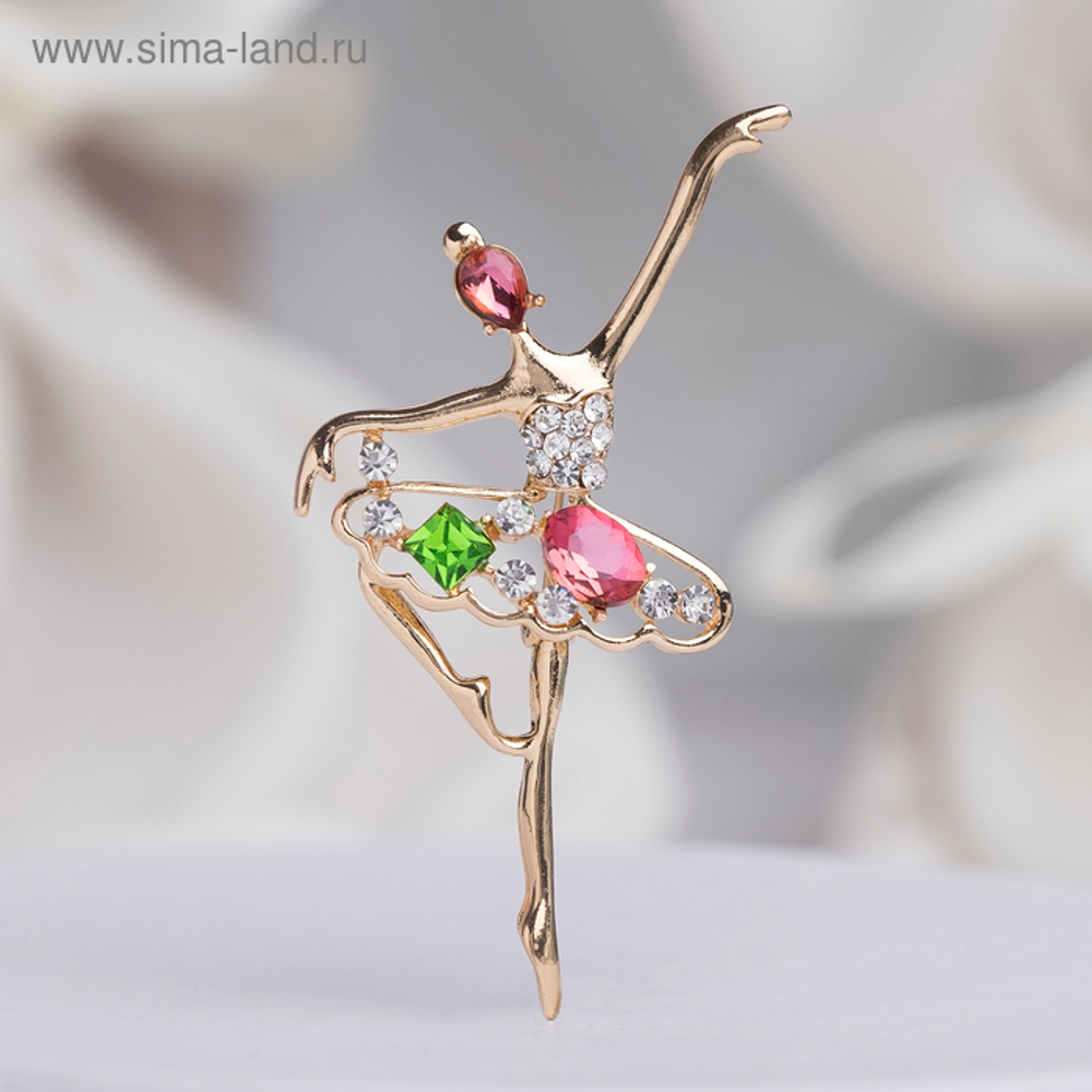 4434622 Брошь "Балерина"