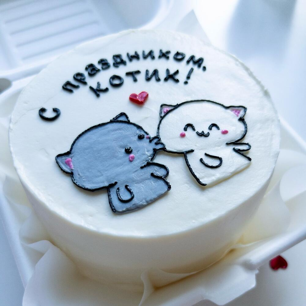 Бенто-торт «С праздником, котик»