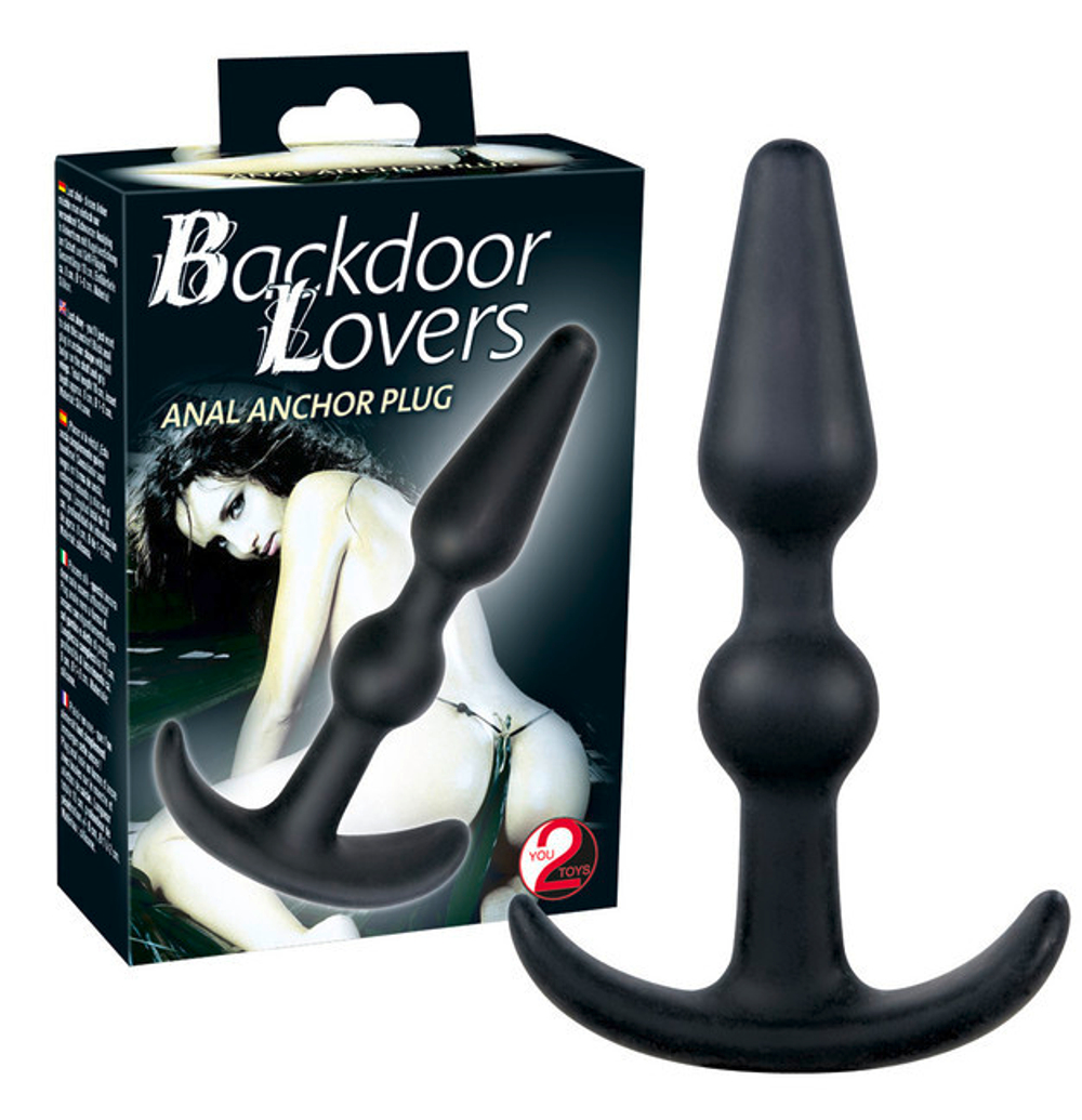 Изящная анальная втулка Backdoor Lovers (Цвет: черный)