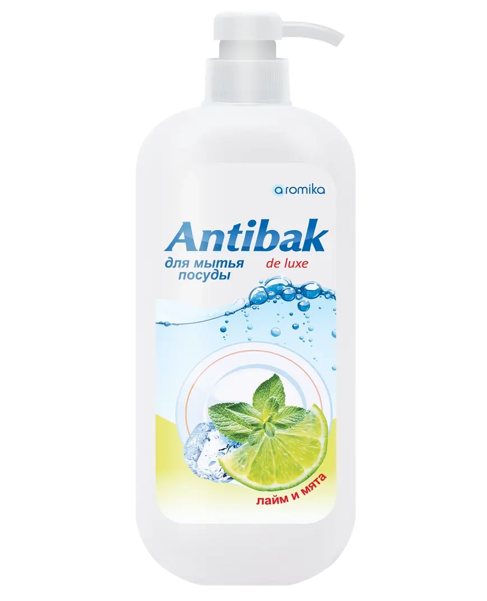 "ANTIBAK de LUXE" 1100мл д/посуды Лайм и мята доз.