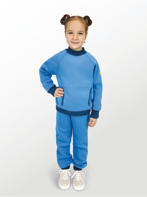 Брюки для детей, модель №3, утепленные, рост 116 см, голубые