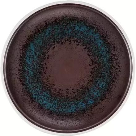 Тарелка «Эстиа» пирожковая фарфор D=18,H=2см синий,коричнев