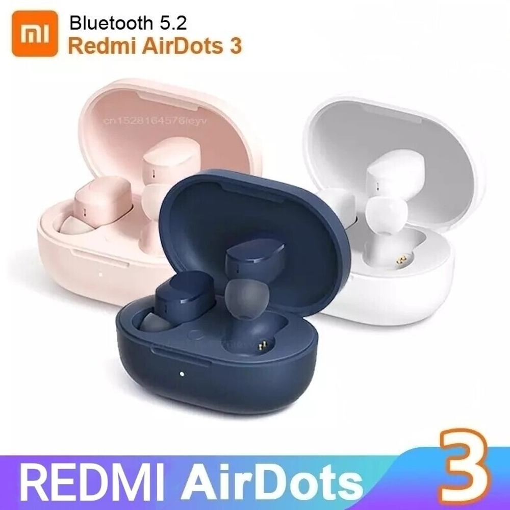 Беспроводные наушники Xiaomi TWS, Bluetooth 5.2 сенсорное управление "Redmi AirDots 3"