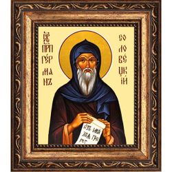 Герман Соловецкий Преподобный. Икона на холсте.