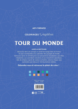 Hachette  раскраска по номерам  Coloriages mystères - Tour du monde