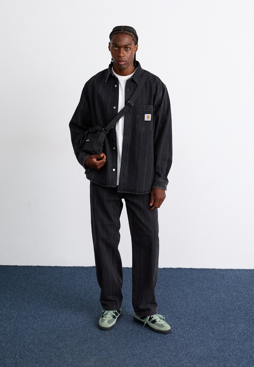 Carhartt WIP RYLAN - Мешковатые джинсы - Чёрный