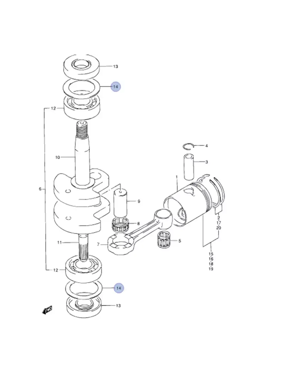 Шайба коленчатого вала 08211-32441-000