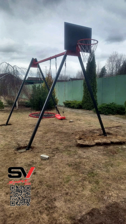 Монтаж уличных качелей Sv Sport