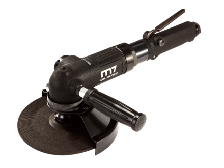 Цена на MIGHTY SEVEN (QB-197MQ) Пневматическая угловая шлифовальная машина (УШМ) 180 мм, 7000 об/мин, с рычажным выключателем