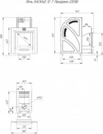 Печь для бани Каскад-12 Т Панорама (2018)